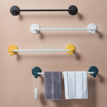 Toilet towel rack non-perforated wall hanging towel bar adhesive hook bathroom towel rack storage rack cool towel shelf