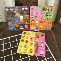 Export Japan cartoon children dress up scene stickers Baby puzzle reusable set of three
