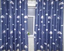 Small window Short window shading half curtain fabric Office curtain Polyester bedroom rural bedroom finished curtain