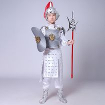 Childrens costume general armor performance clothing small martial arts Three Kingdoms soldiers armor Hanfu soldiers performance uniforms