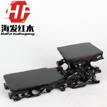 Mahogany purple clay pot root carving solid wood base pot cushion cage cup holder wooden teapot rack kung fu tea