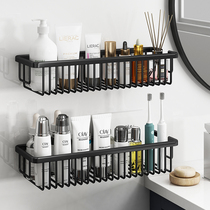 Bathroom toilet shelf wall-mounted toilet bath toilet wash table non-perforated wall long storage