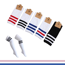 Cotton childrens cotton stockings three bars student socks cross-knee socks girl Socks Black White White Pure White