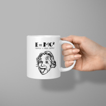 Funny Einstein mug personality creative original ceramic large capacity drinking water milk cup boys and girls simple