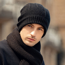 Hat Mens winter wool knit cap Cold hat anti-cold cashmere wool line hat thickened warm autumn winter mens hat