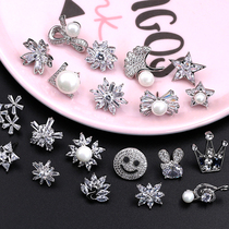 Anti-walking light dark buckle by buckle Womens clothing Chest Needle Buttoned Shirt Shirt-Shirt-Free Buttoned Buttoned With Small Button button