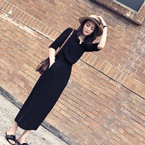 Breastfeeding dress summer fashion breastfeeding out long breast milk slimming large size loose can be fed breast skirt