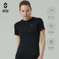 SANFOPLUS round neck running short sleeve fireworks T-shirt women 18043