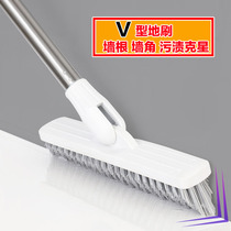 Toilet no dead corner brush corner strong dirt removal triangle hard brush removable kitchen floor gap brush