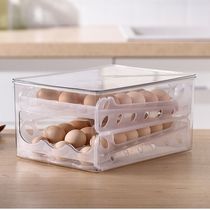 Creative new transparent double sliding ladder style kitchen with refreshing automatic rolling down egg shelf Dogg egg holding