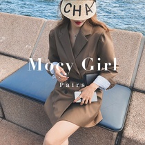 sandro asw suit dress women 2021 Autumn New French commuter temperament waist slim skirt