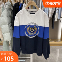 2022 Spring new dress Embroidery Splicing Casual Cover Head Round Collar Loose small Bear Weater Girl TTMA221208P