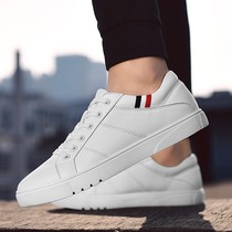 2021 summer new casual shoes mens Harajuku Korean version of the trend British sports board shoes wild leather white shoes men