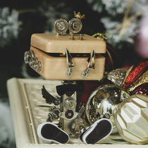 Menster Octaonic Box Birthday Gift Music Send Boyfriend Art Report White Mechanical Punk Wind Tabletop Pendulum Pieces