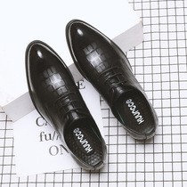 Boomer Men Shoes 2020 New Men Business Leather Shoes Mens Black Casual Interior Heightening Genuine Leather Authentic Korean version breathable