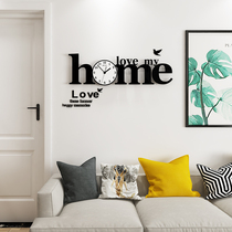 Nordic creative decoration clock wall clock living room household mute personality fashion modern simple atmosphere art clock