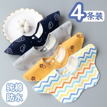 8-10 months South Korea baby saliva towel cotton anti-spit milk male baby bib boy boy infant child