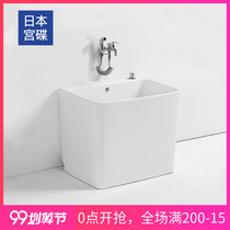 Japanese Palace dish (GONGDIE) balcony mop pool home bathroom large ceramic mop pool floor standing