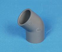 Anchor brand Daily Standard PVC-U gray chemical water supply pipe UPVC45 degree elbow 1 5 inch DN40 inner diameter 48mm