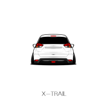 Suitable for Nissan Qijun low-lying car scratch model sticker car friend meeting personalized car sticker custom HF Silhouette