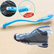 Double-headed shoe cleaning brush Long handle cleaning brush Leather shoes sneakers brush Shoe brush Shoe washing laundry brush Kitchen cleaning brush