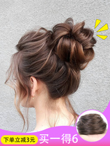 Pellet Hair Circles Wigs Real Hair Curly Hair Curly Hair Wrap Women Fake Disc Head Flower Buds Floral Disc Hairdresser Fluffy Sloth
