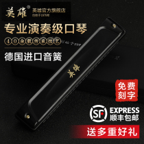 Hero harmonica 24-hole accent advanced professional performance Polyphonic C tune children adult beginner students