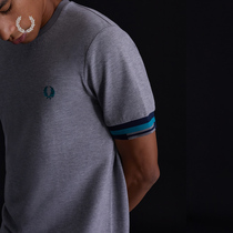 FRED PERRY MENS short-sleeved T-shirt 2021 summer new British round-neck wheat ear casual top tide M1601