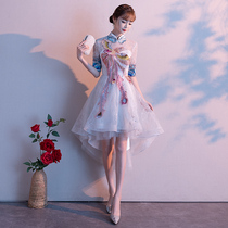 Bridesmaid dress 2021 new high-end banquet temperament dress female fairy student performance host evening dress