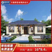 A layer of online red new Chinese-style villa Architectural Design Effective Fruit Tutu Full villa Help Jiangxi Two-dimensional photo delivery