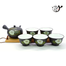 Japan often slippery Yuguang Plum Garden Guanglong White Tong set Japanese side teapot tea cup single Cup stove with pot