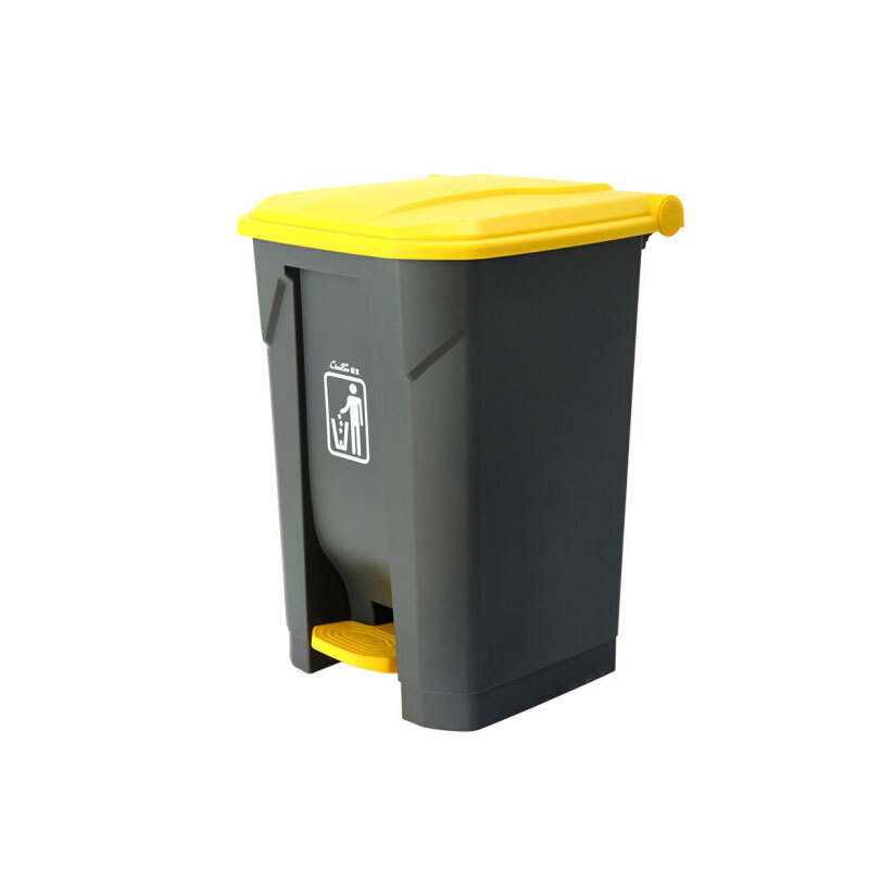 Bingyu BY-773 environmental protection trash can outdoor large foot industrial trash can with cover plastic feet