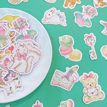 Small Bear Happy Birthday Handbill Stickers Suit Cute Character Waterproof Sticker Decoration Small Pattern Cartoon Teenage Girl Hearts Helmet Kettle Mobile Phone Water Cup Diy Sticker
