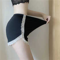 Summer anti-walking light safety pants lace with underpants ladies can be worn outside wearing anti-walking light high waist lap insurance shorts