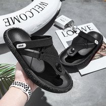 Herringbone drag man 2022 new summer beach non-slip slippers outside wearing deodorant cool towing men clip feet soft bottom sandals