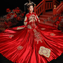 Show Wo Costume Bride 2022 New Chinese Wedding Dress Wedding Gown Chinese Wind Show Kimono and Spring Wedding Show and Female