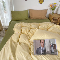 Girl heart four sets of high-end net red 2021 new bedding dormitory Nordic style bed autumn and winter girls