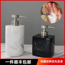 Moss bubble bottle hotel hand sanitizer bottle press foam bottle European marble shower gel empty bottle