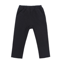 Childrens thin quilted trousers spring autumn and winter boys and girls cotton and linen straight linen trousers retro warm cotton trousers