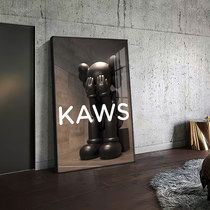 kaws entrance entrance decoration painting huge violent bear murals living room floor painting large sofa background wall hanging painting