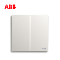 Swiss ABB switch socket panel Xuan Zi frameless Athens White series two Open midway AF186