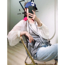 NZ light and luxurious sports blouses short jacket casual chic zipped with cap short loose sunscreen Skin Cloister