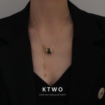 French light luxury small waist necklace female simple Korean fashion temperament new net red tide ceramic spring choker