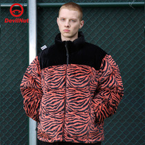 DEVIL NUT Tide brand demon 21 autumn and winter New Men and women tiger pattern down jacket ZYL ATO