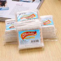  High-quality double-headed cotton swabs 100 packs of sanitary napkins double-headed stick cotton swabs degreasing cotton swabs Ear canal cleaning cotton swabs