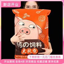  Snack Big Gift Bag Combo Pig Feed Net Red One Whole Box Tasty Send to the Mens and Mens Day casual snack