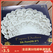 Independent packaging hollow flower cushion Paper Lace cake mat paper set 36 pieces 6 5 inches 8 5 inches 10 5 inches