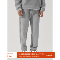 LEZORA hard core anti-chill textured 500g knit thickened Huffg tightness waist loose closing guard pants male