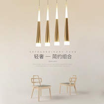 Stair chandelier modern simple villa long chandelier Nordic compound building light luxury personality creative restaurant rotating chandelier