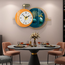 Restaurant clock and clock living room modern simple atmosphere light luxury clock personality creative fashion home decoration hanging watch